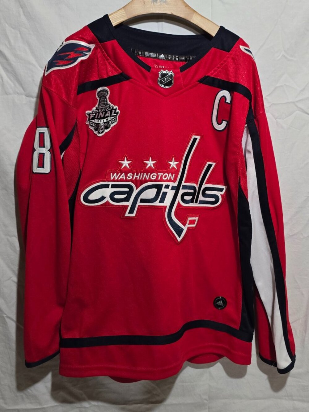 Addidas NHL 2019 Stanley Cup Finals WASHINGTON CAPITALS #8 OVECHKIN C 50*
